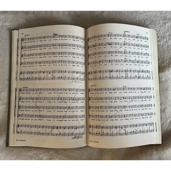 The Second Concord Anthem Book No. 1200 Sheet Music Davidson and Foote Vintage - Picture 5 of 8